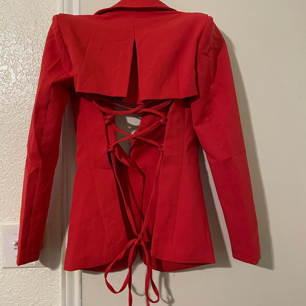 Blithe red blazer Bnwt - Picture 3 of 3